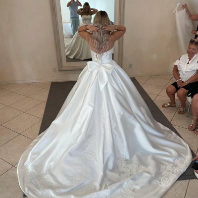 Abito da sposa in Mikado